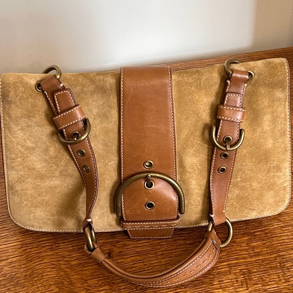 Coach Handbags - COACH 9664 SUEDE LEATHER SOHO SHOULDER BAG